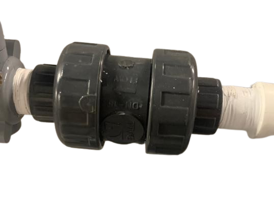 Кульовий зворотній клапан - ПВХ - 1/2"" - Viton" для DDS